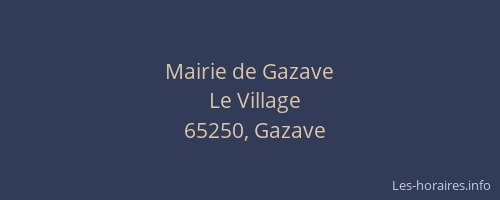 Mairie de Gazave