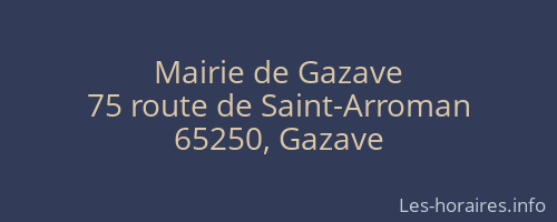 Mairie de Gazave