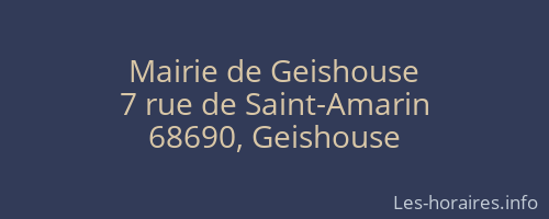 Mairie de Geishouse