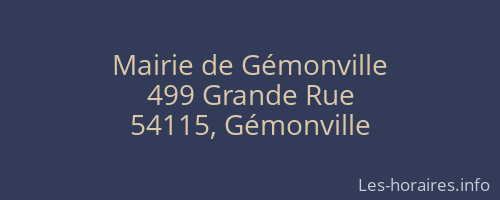 Mairie de Gémonville