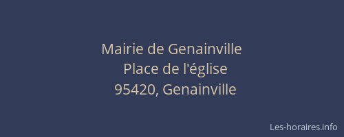 Mairie de Genainville