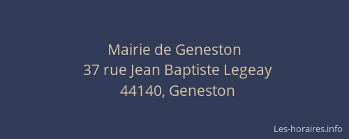 Mairie de Geneston