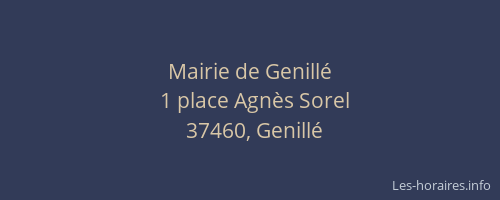 Mairie de Genill&eacute;