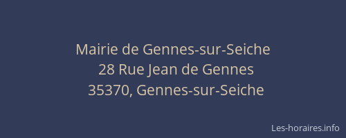 Mairie de Gennes-sur-Seiche