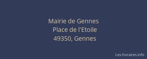 Mairie de Gennes