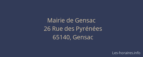 Mairie de Gensac