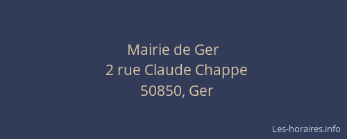 Mairie de Ger