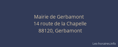 Mairie de Gerbamont