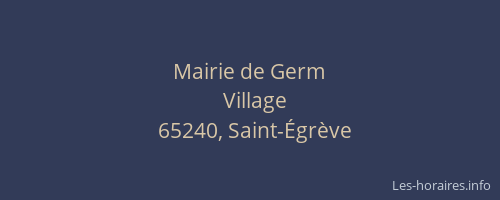 Mairie de Germ