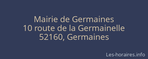 Mairie de Germaines
