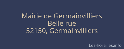 Mairie de Germainvilliers