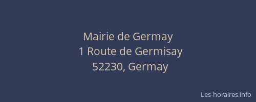 Mairie de Germay