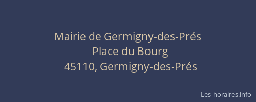 Mairie de Germigny-des-Prés
