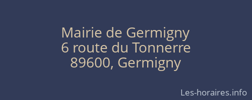 Mairie de Germigny
