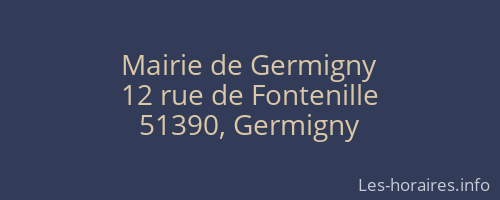 Mairie de Germigny