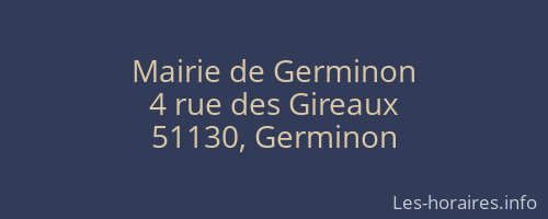 Mairie de Germinon
