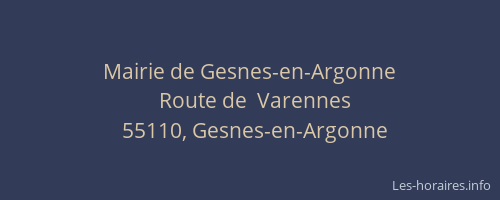 Mairie de Gesnes-en-Argonne