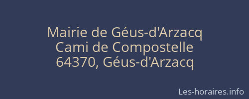 Mairie de Géus-d'Arzacq