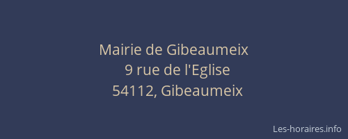 Mairie de Gibeaumeix