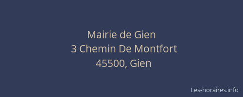 Mairie de Gien