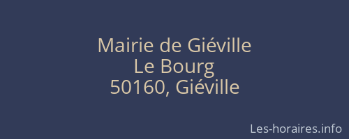 Mairie de Giéville
