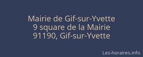 Mairie de Gif-sur-Yvette