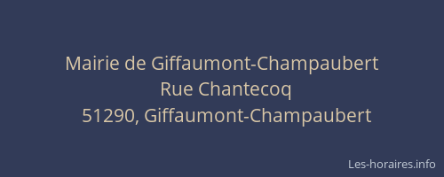 Mairie de Giffaumont-Champaubert