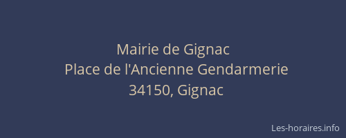 Mairie de Gignac