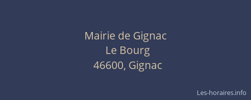Mairie de Gignac