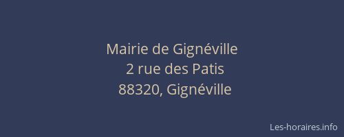 Mairie de Gign&eacute;ville