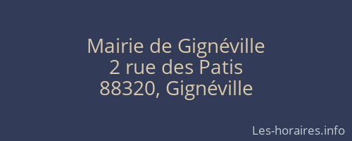 Mairie de Gignéville