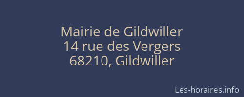 Mairie de Gildwiller