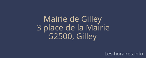 Mairie de Gilley