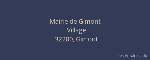 Mairie de Gimont