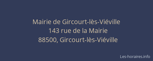 Mairie de Gircourt-l&egrave;s-Vi&eacute;ville