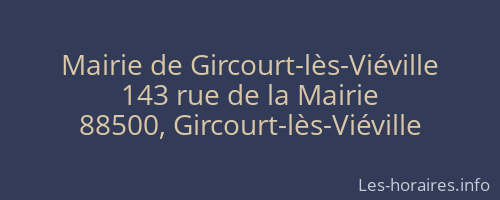 Mairie de Gircourt-lès-Viéville