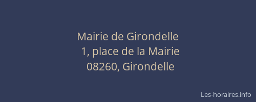 Mairie de Girondelle