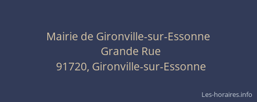 Mairie de Gironville-sur-Essonne