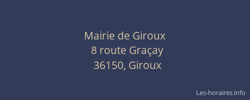 Mairie de Giroux