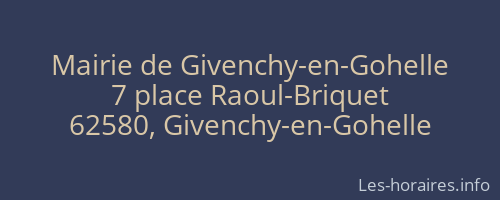 Mairie de Givenchy-en-Gohelle