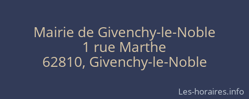 Mairie de Givenchy-le-Noble