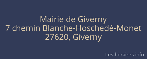 Mairie de Giverny