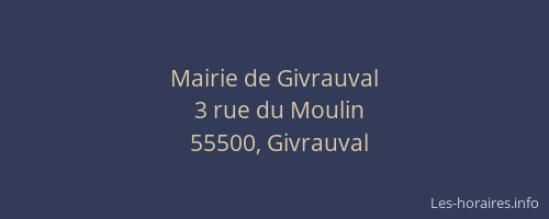 Mairie de Givrauval
