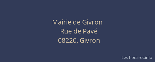 Mairie de Givron
