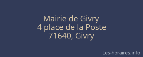 Mairie de Givry