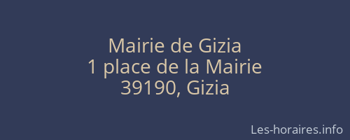 Mairie de Gizia