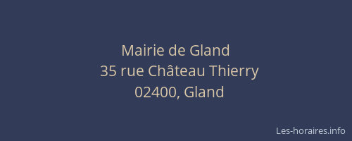 Mairie de Gland