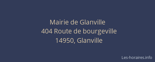 Mairie de Glanville