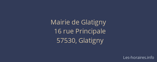 Mairie de Glatigny