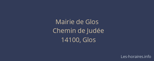Mairie de Glos
